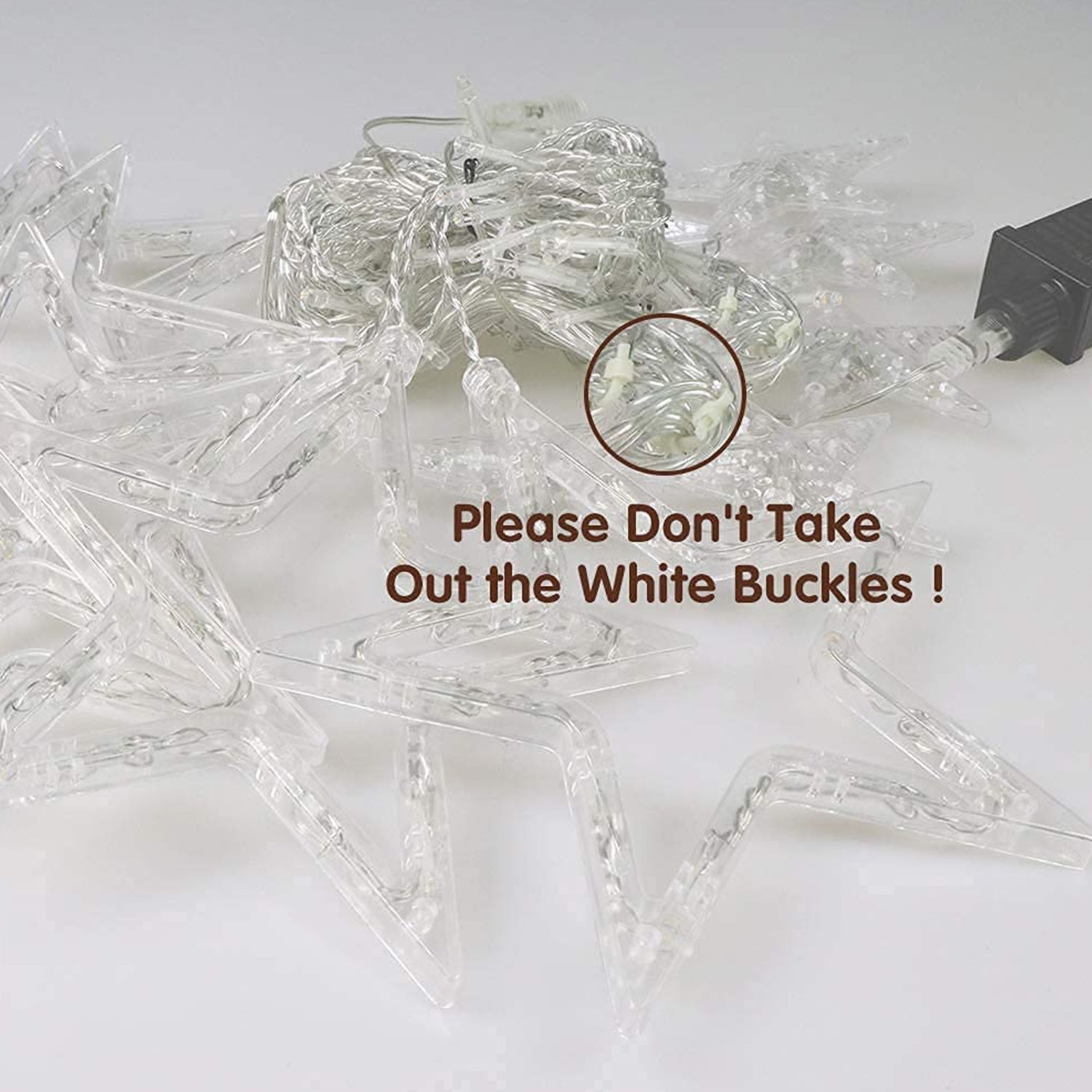 1253 12 Stars Curtain String Lights, Window Curtain Lights with 8 Flashing Modes Decoration for Festivals DeoDap 1253 12 Stars Curtain String Lights, Window Curtain Lights with 8 Flashing Modes Decoration for Festivals DeoDap